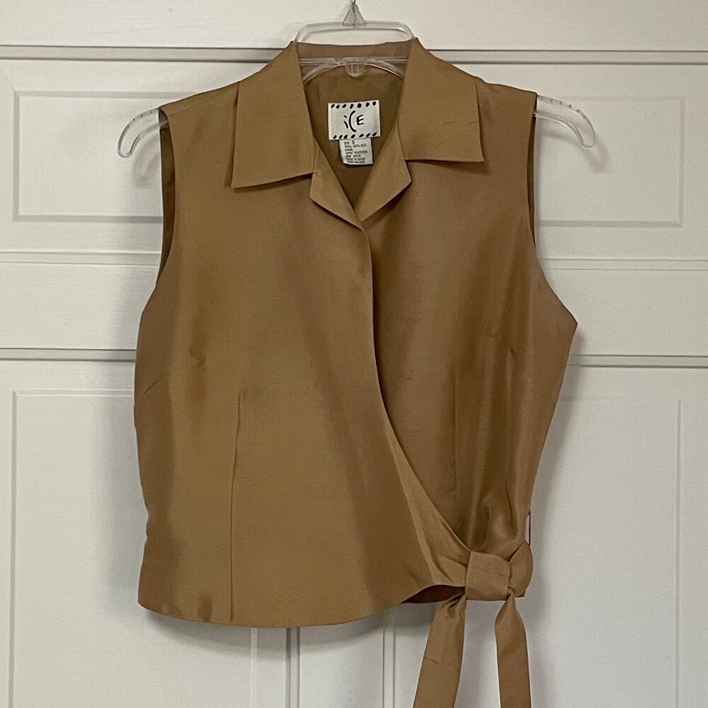 ICE Sleeveless Silk Top